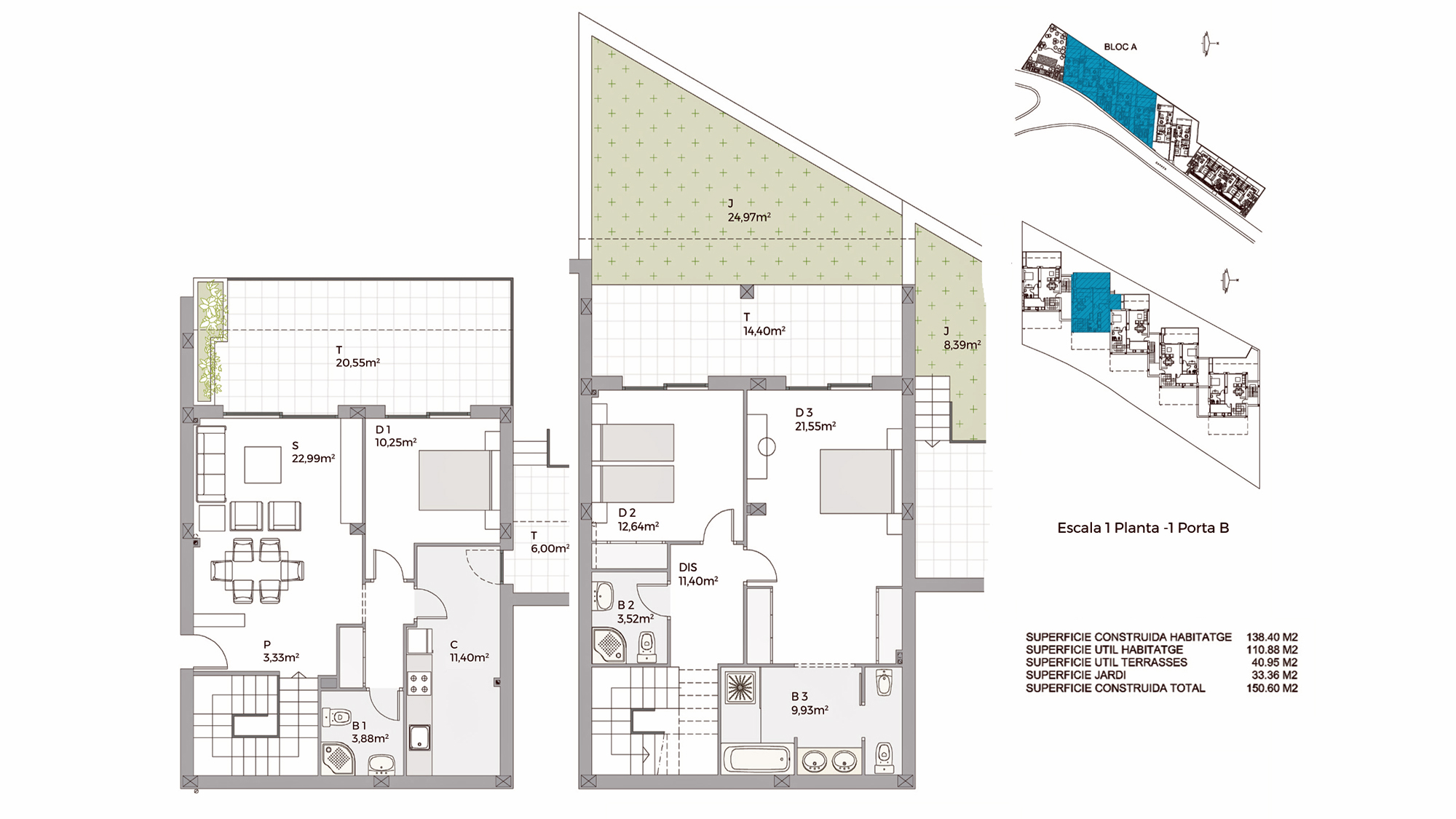Appartement avec terrasse et piscine à Begur, à 5 minutes de la plage Sa Riera