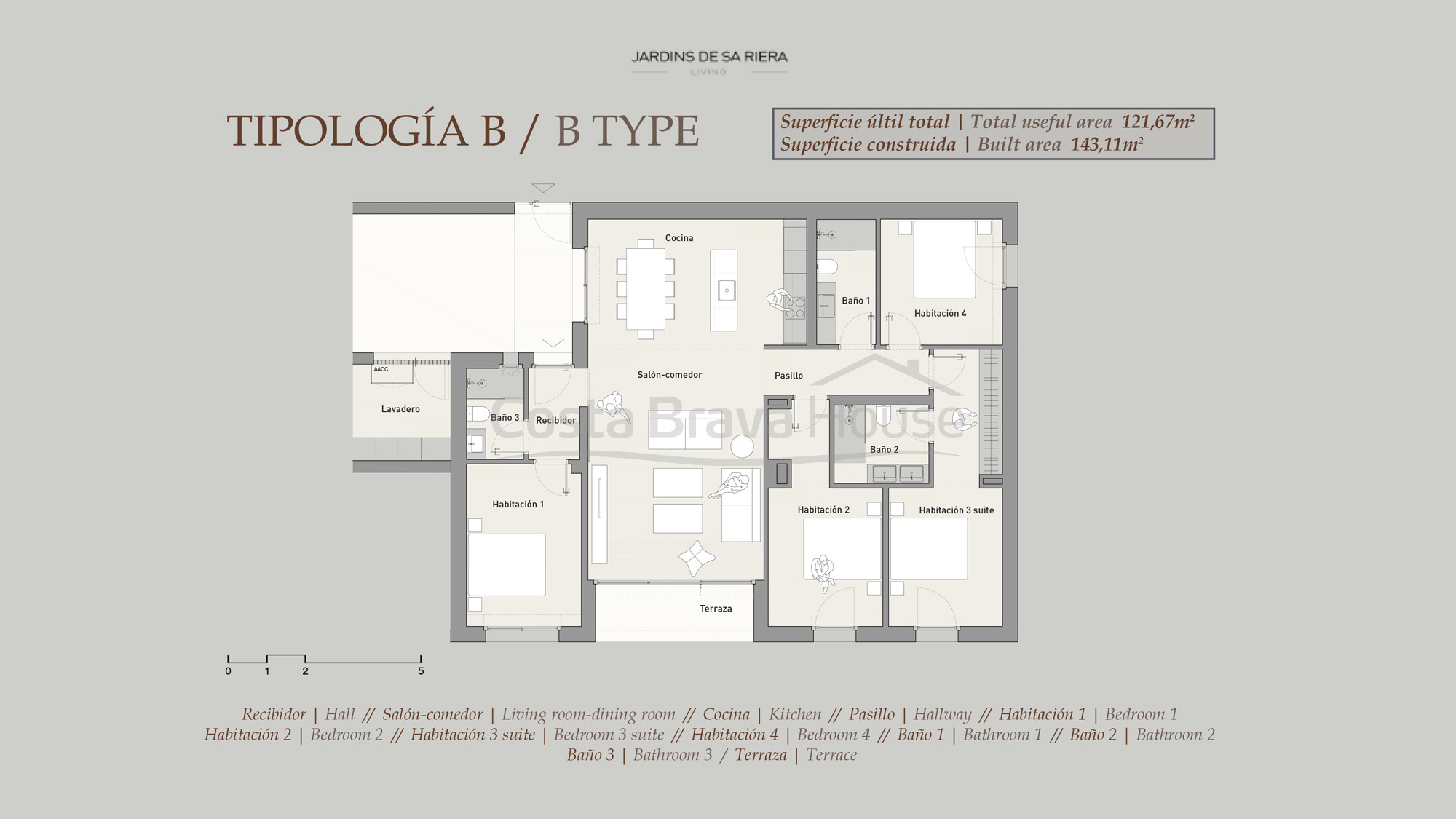 Apartamento de obra nueva con vistas al mar en venta en Sa Riera (Begur)