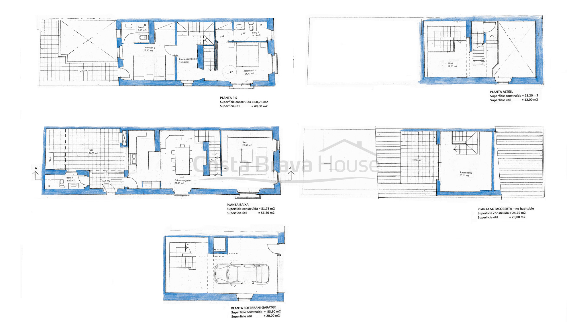 Casa amb encant al centre de Begur per reformar