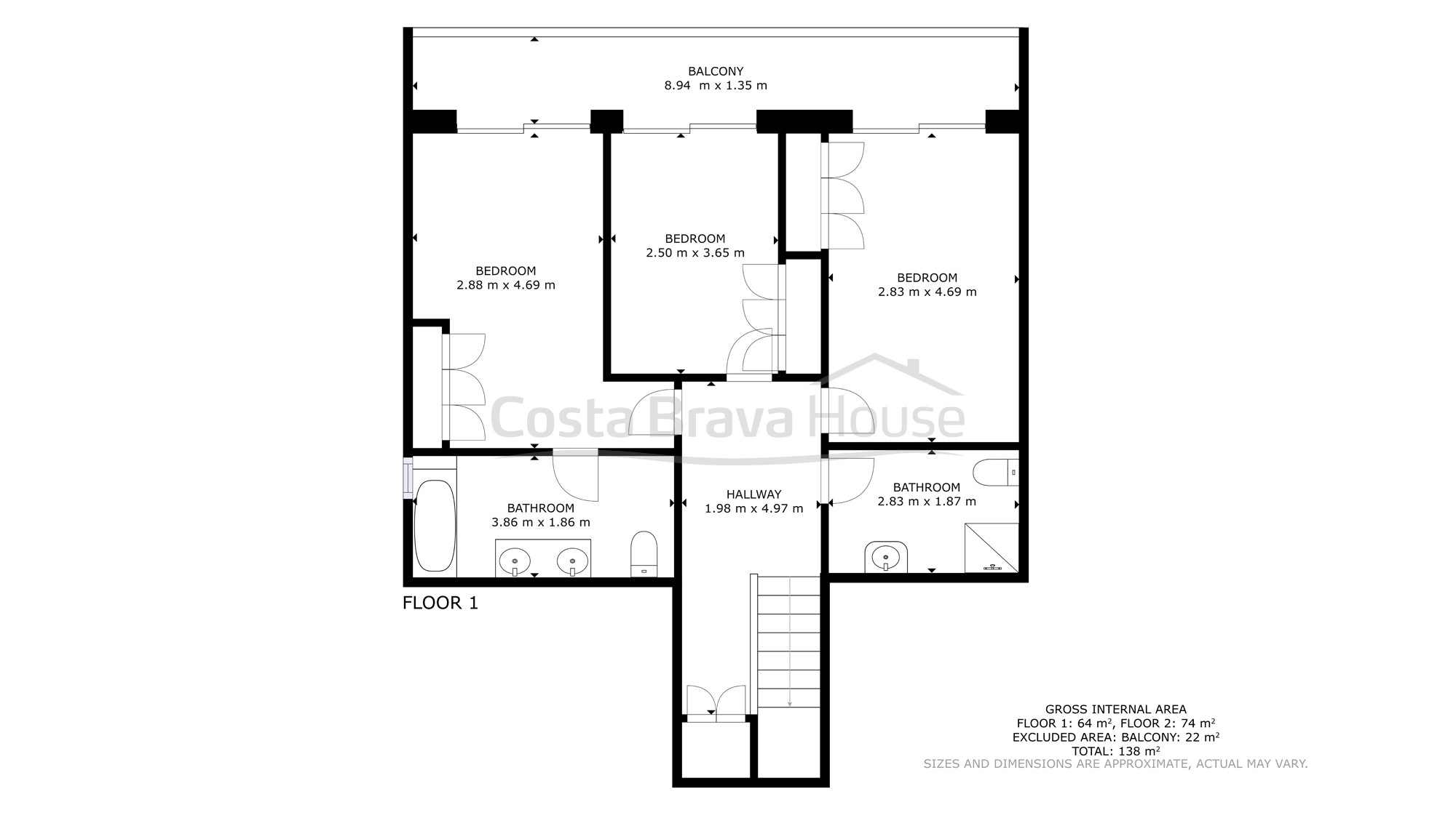 Luxury duplex in Begur Sa Tuna steps from the beach