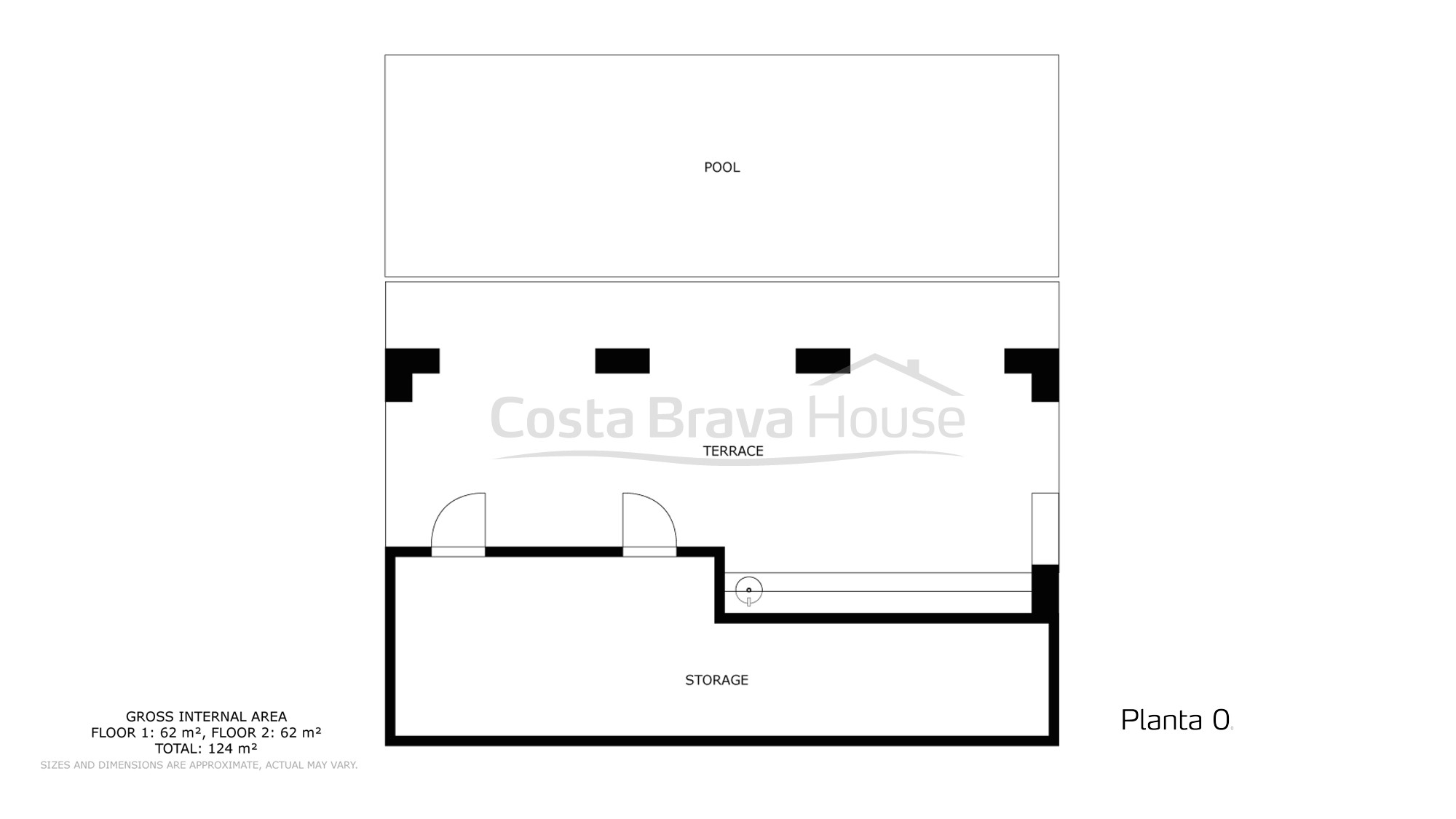 Casa mediterránea con vista mar en Begur Sa Riera