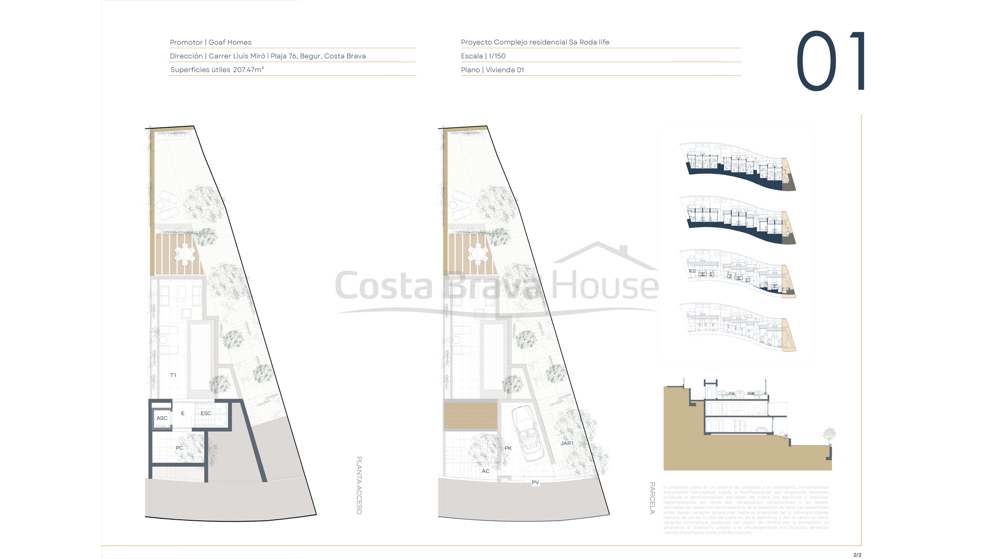 Casa de lujo a estrenar en venta en Begur