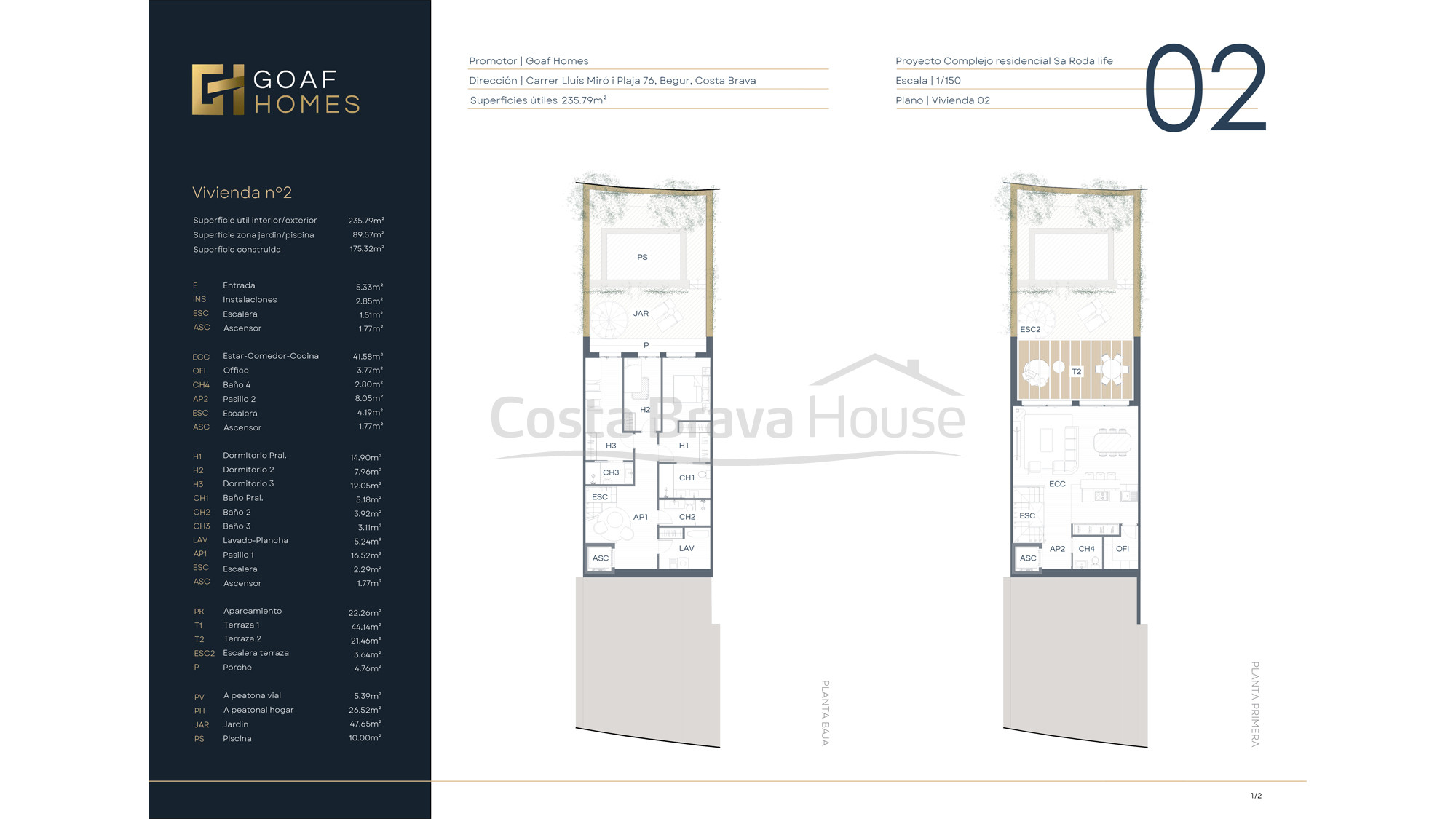 Casa de lujo a estrenar en venta en Begur