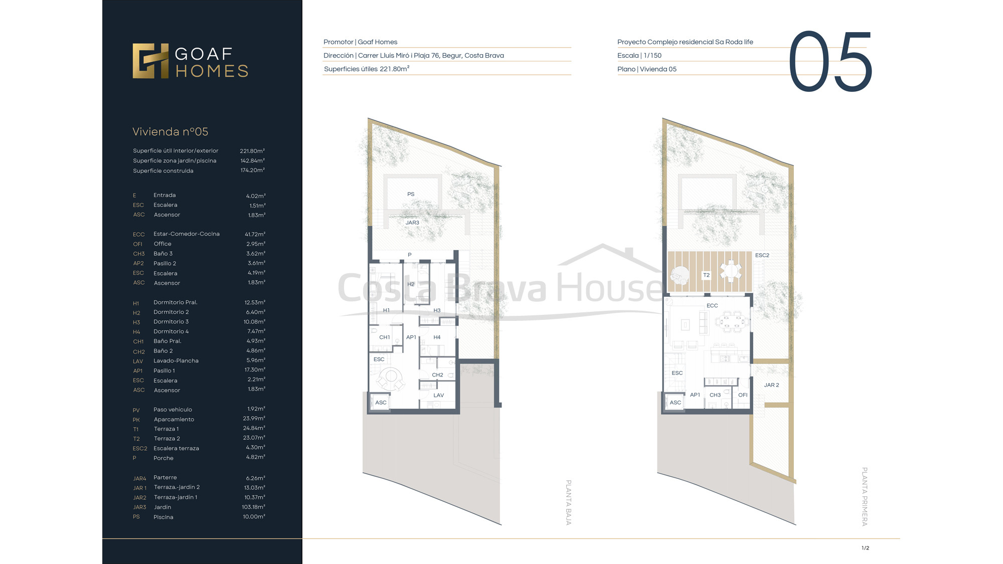 Casa de lujo a estrenar en venta en Begur