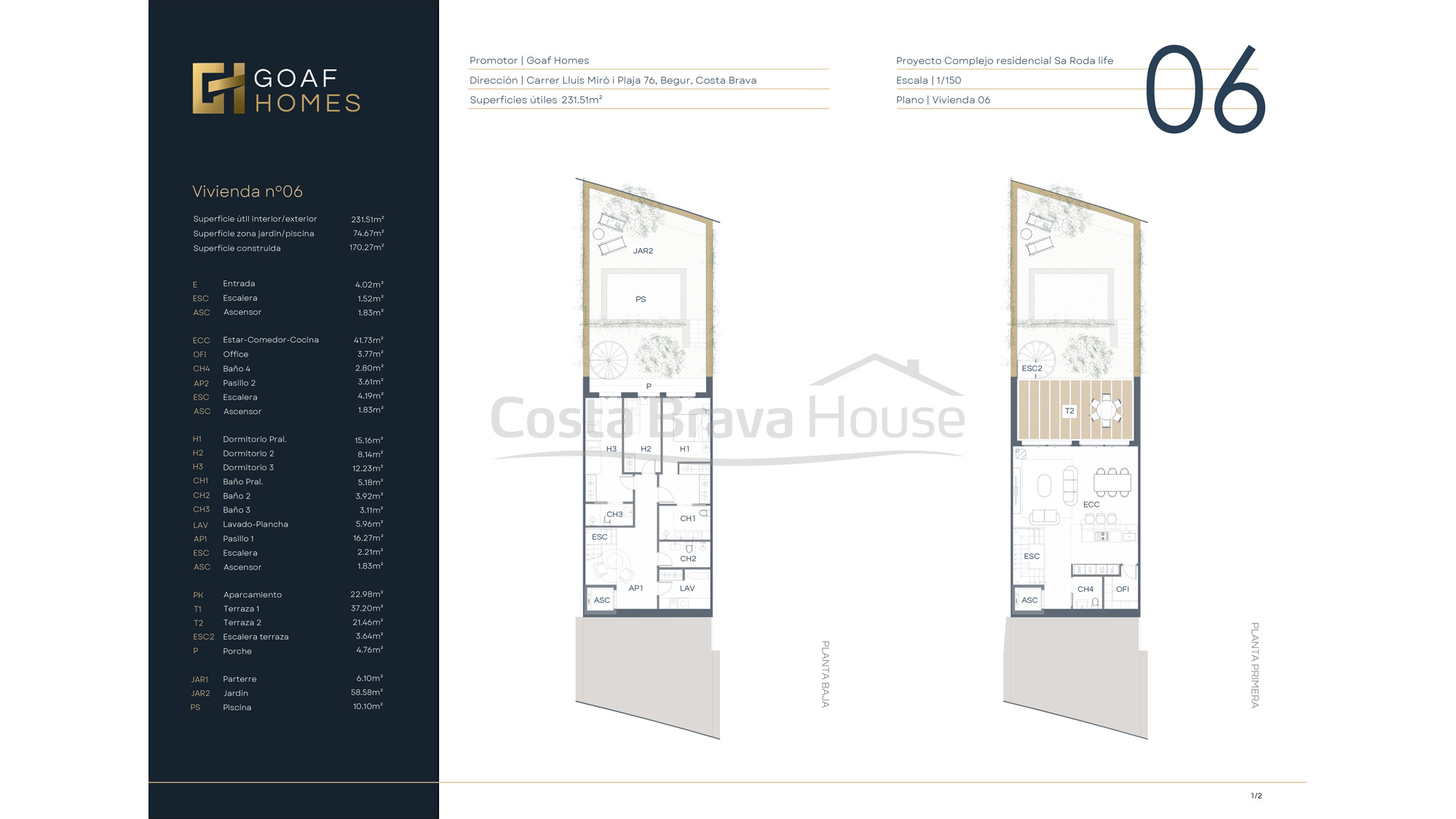 Casa de lujo a estrenar en venta en Begur