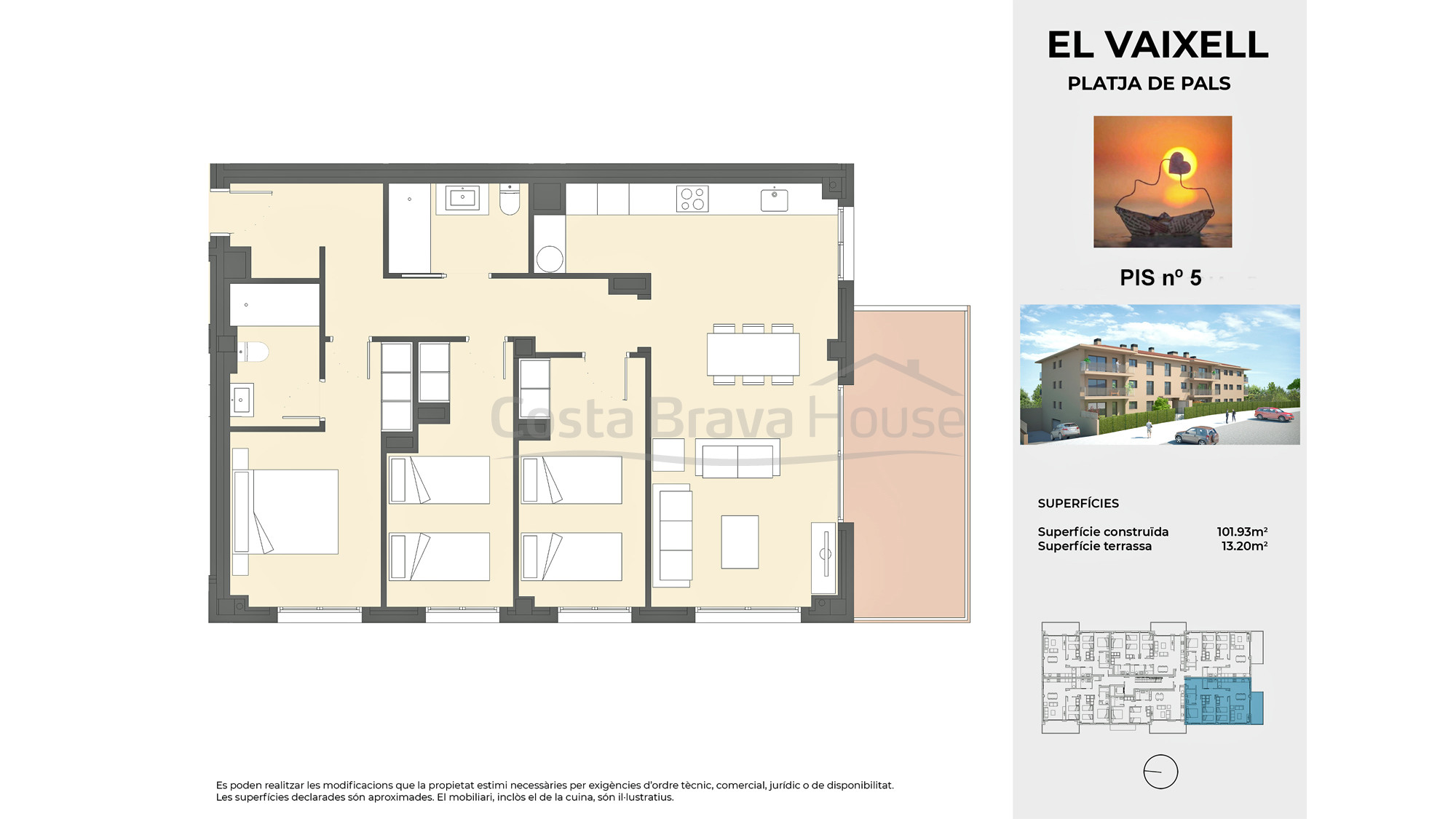 Apartament Obra Nova a Pals Prop Platja i Golf