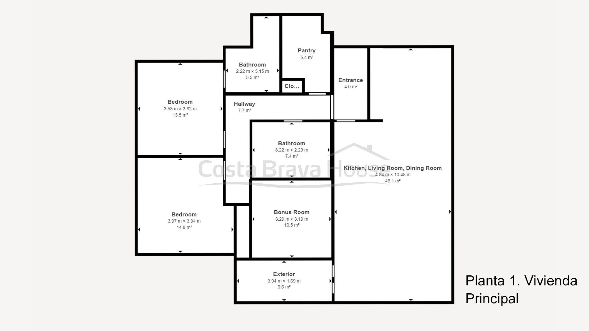 Exclusieve villa in Begur met zwembad en twee woningen