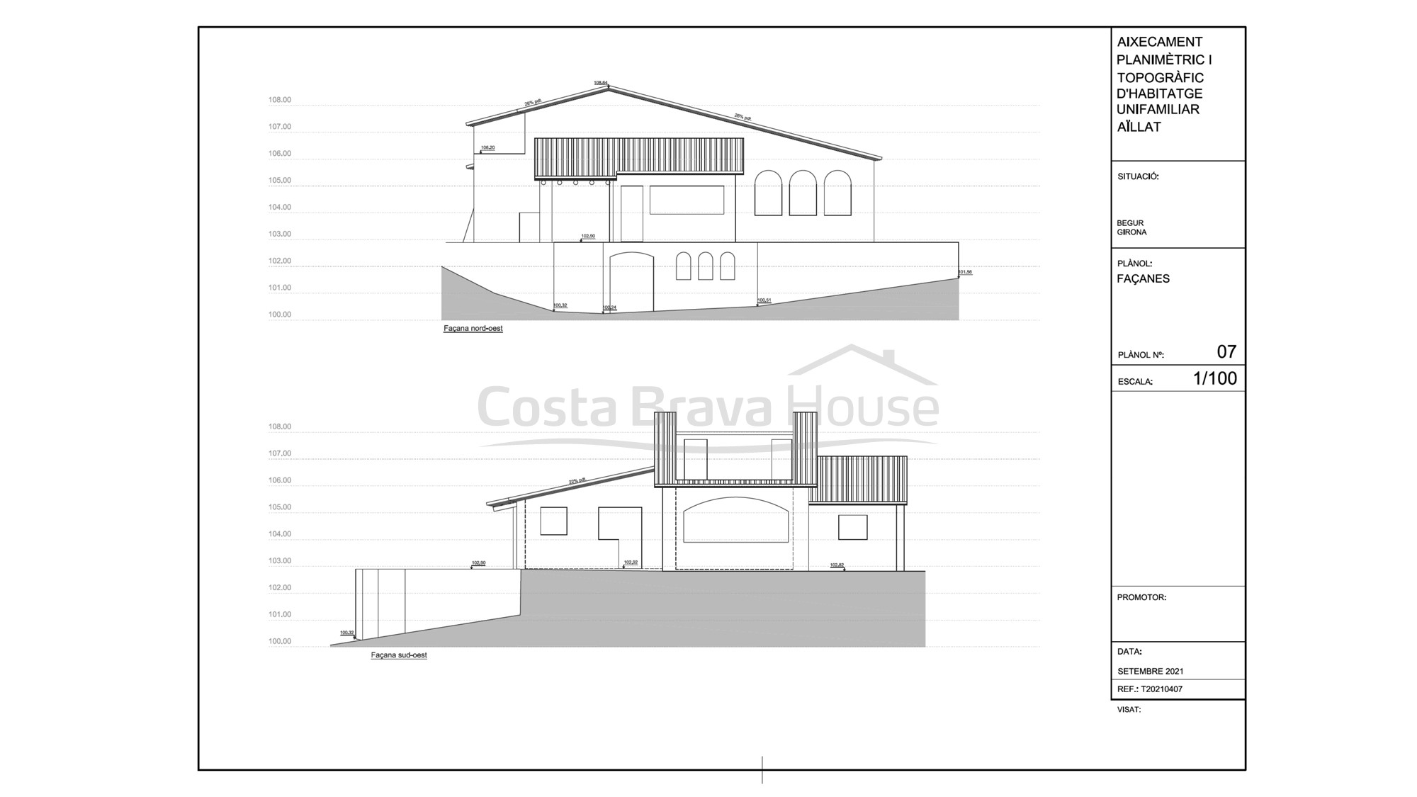 Finca en venda entre Esclanyà i Begur amb masia en construcció