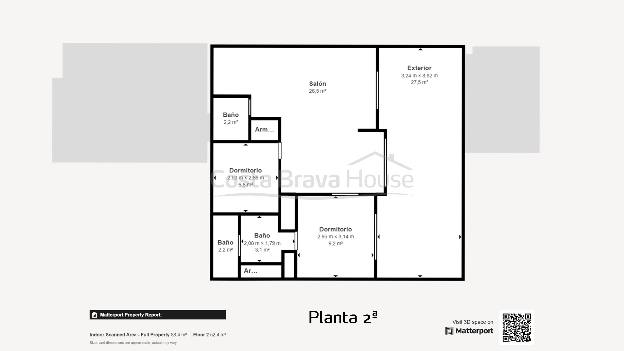 Duplexwoning met zeezicht in Llafranc, Costa Brava.