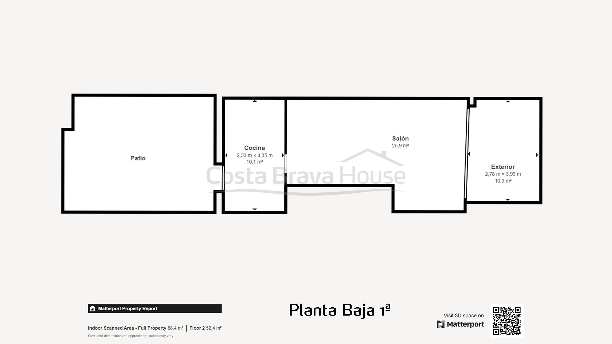 Duplexwoning met zeezicht in Llafranc, Costa Brava.