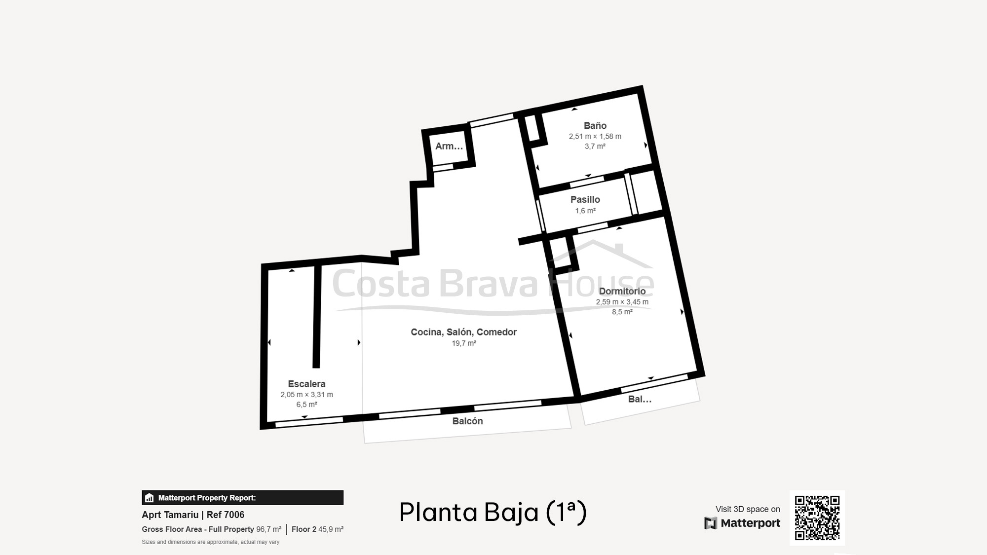 Dúplex en Tamariu con terraza y licencia turística