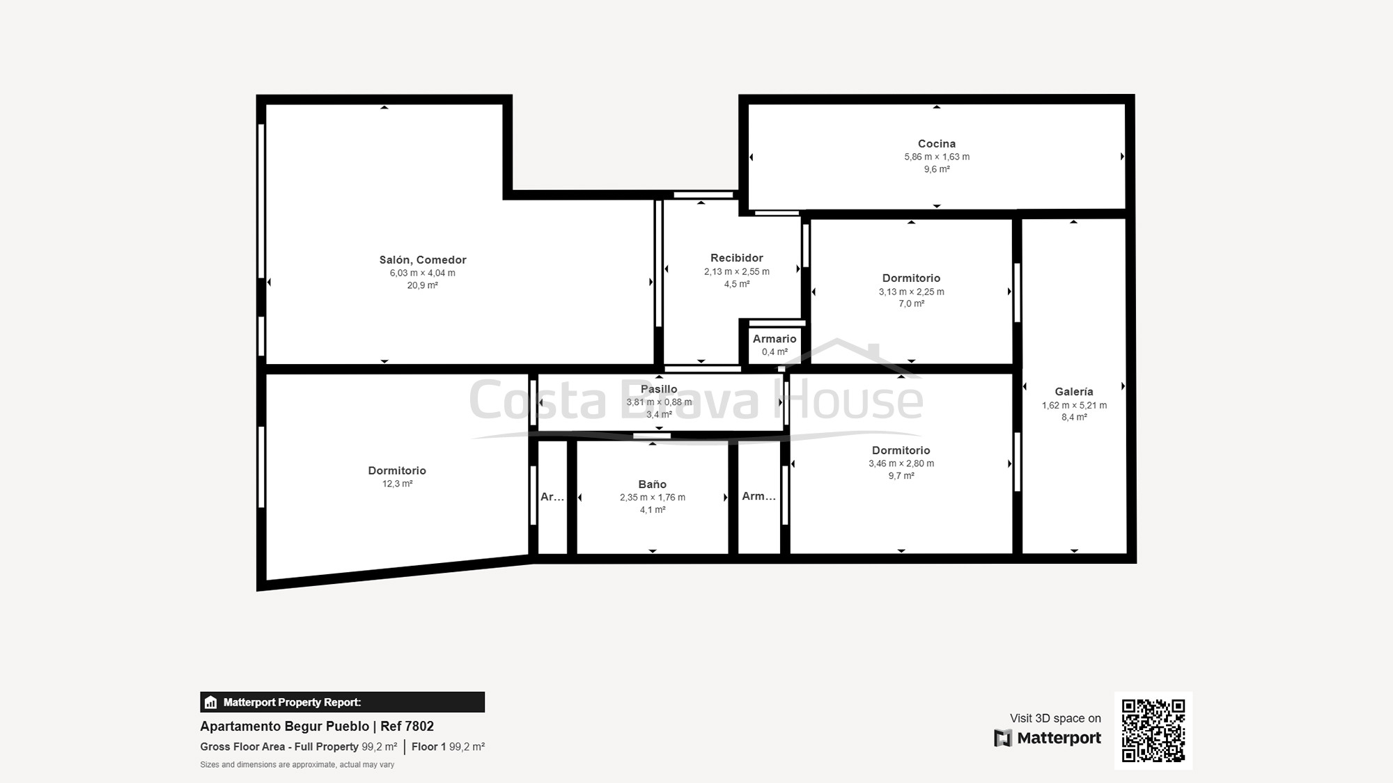 Appartement in Begur met garage en toeristische vergunning