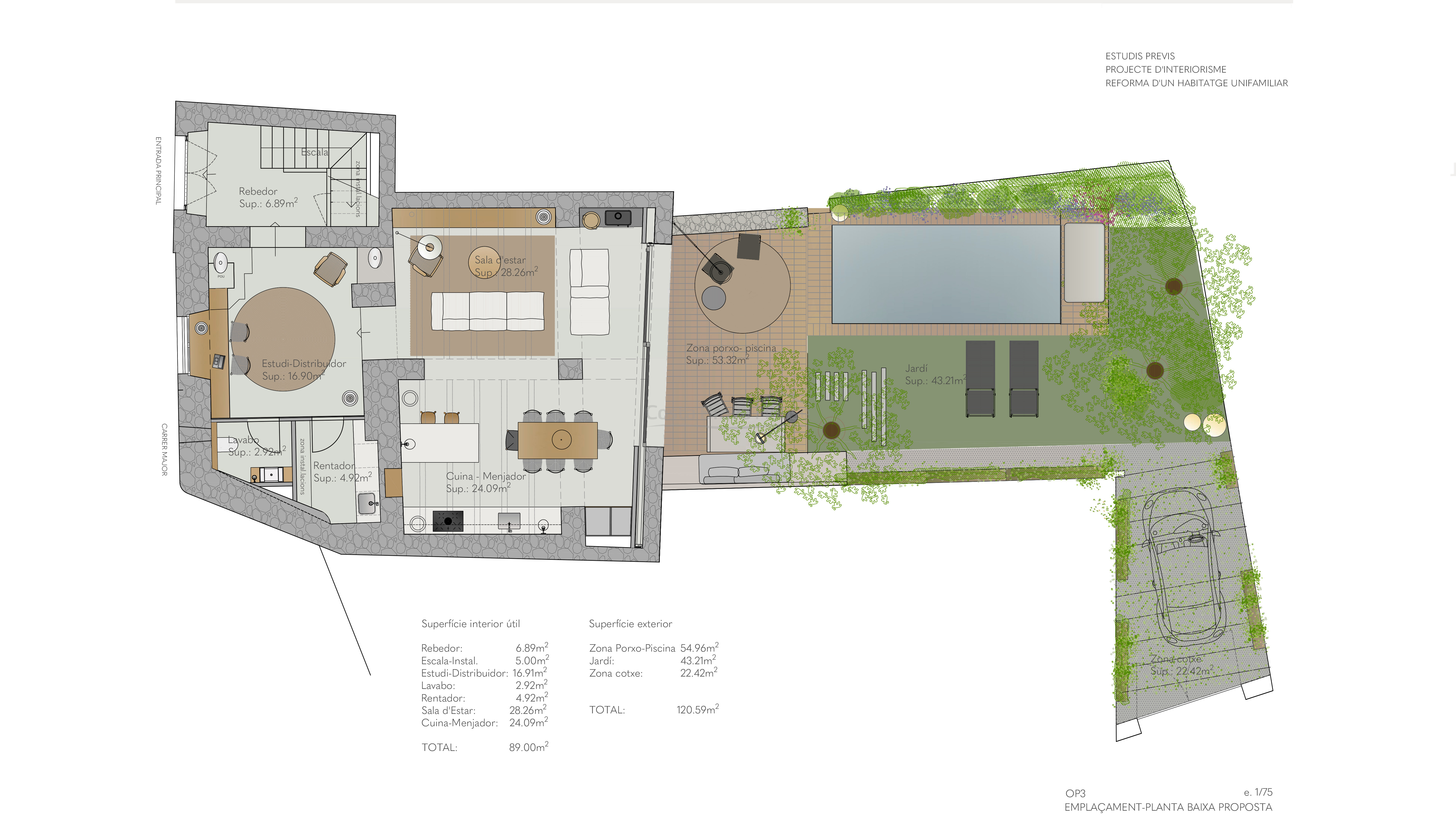 Casa para reformar con jardín en venta en Gualta