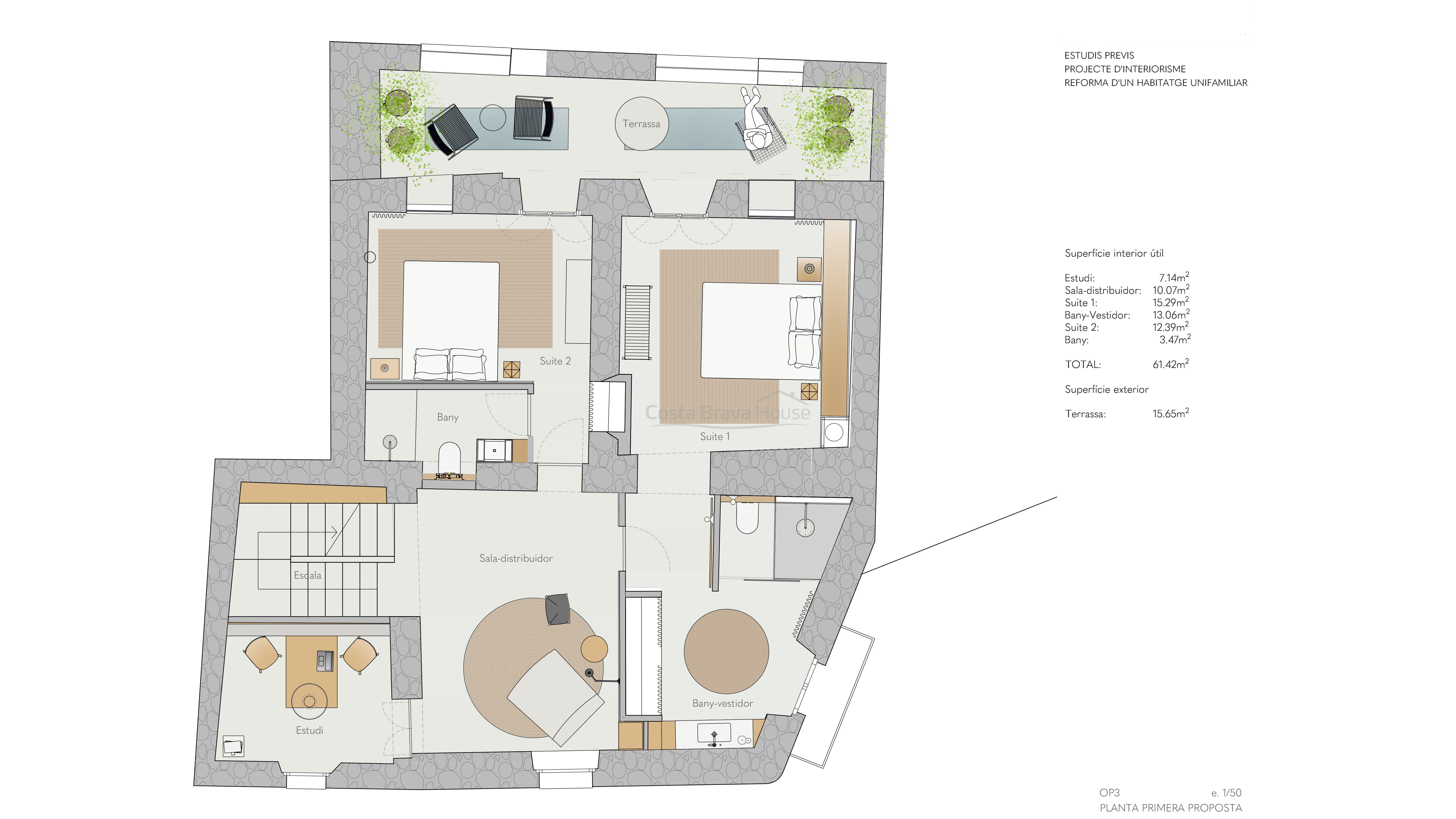 Te renoveren huis met tuin te koop in Gualta