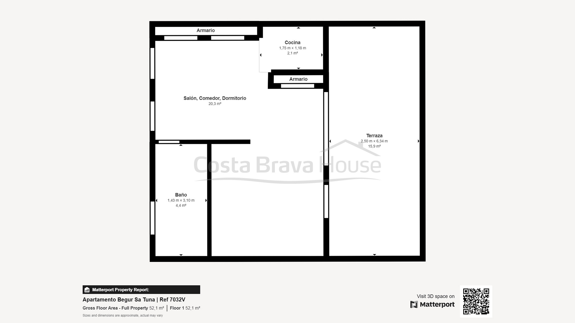 Sea view apartment in La Borna, Begur