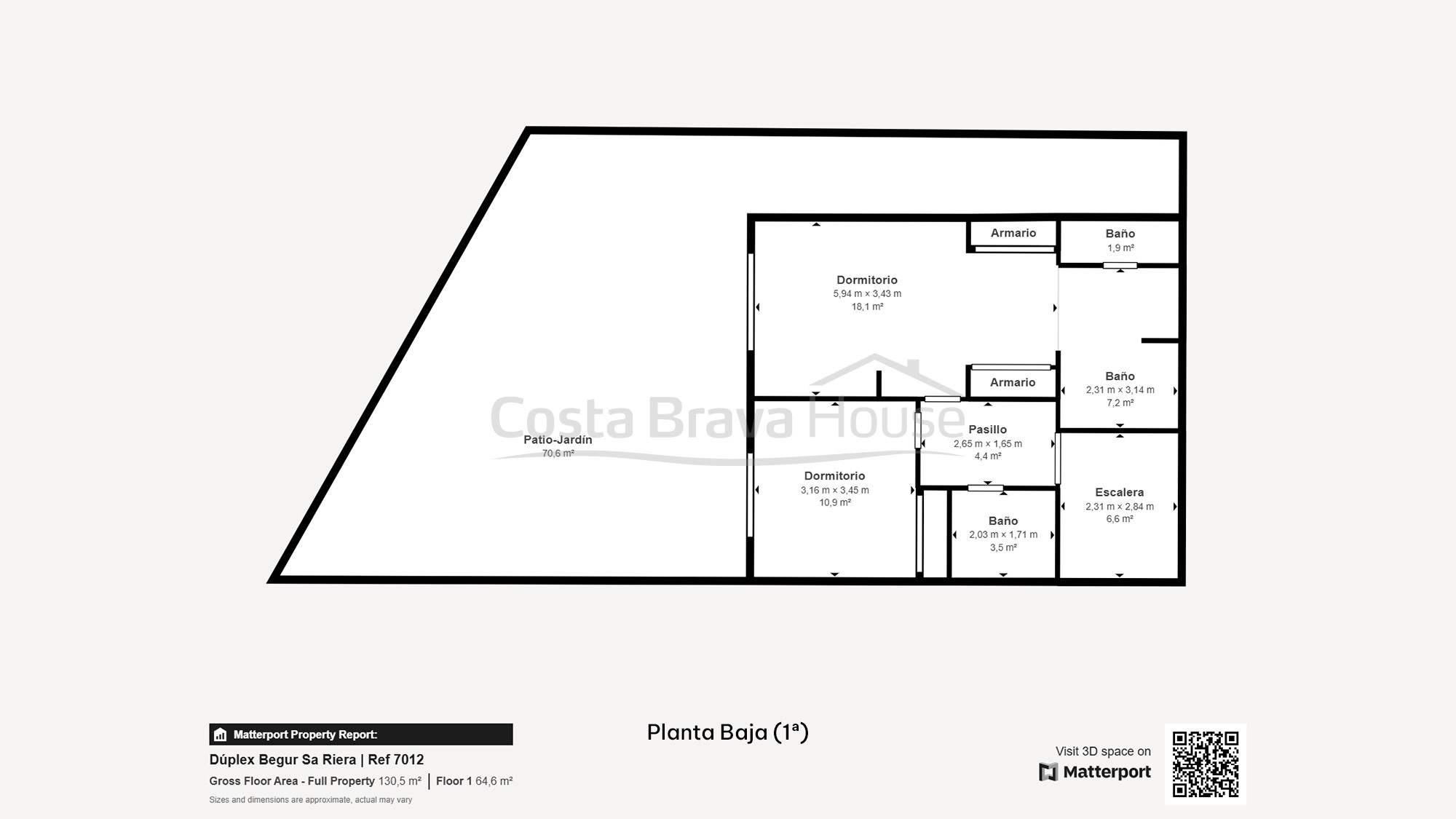 Dúplex en Begur con jardín y licencia turística