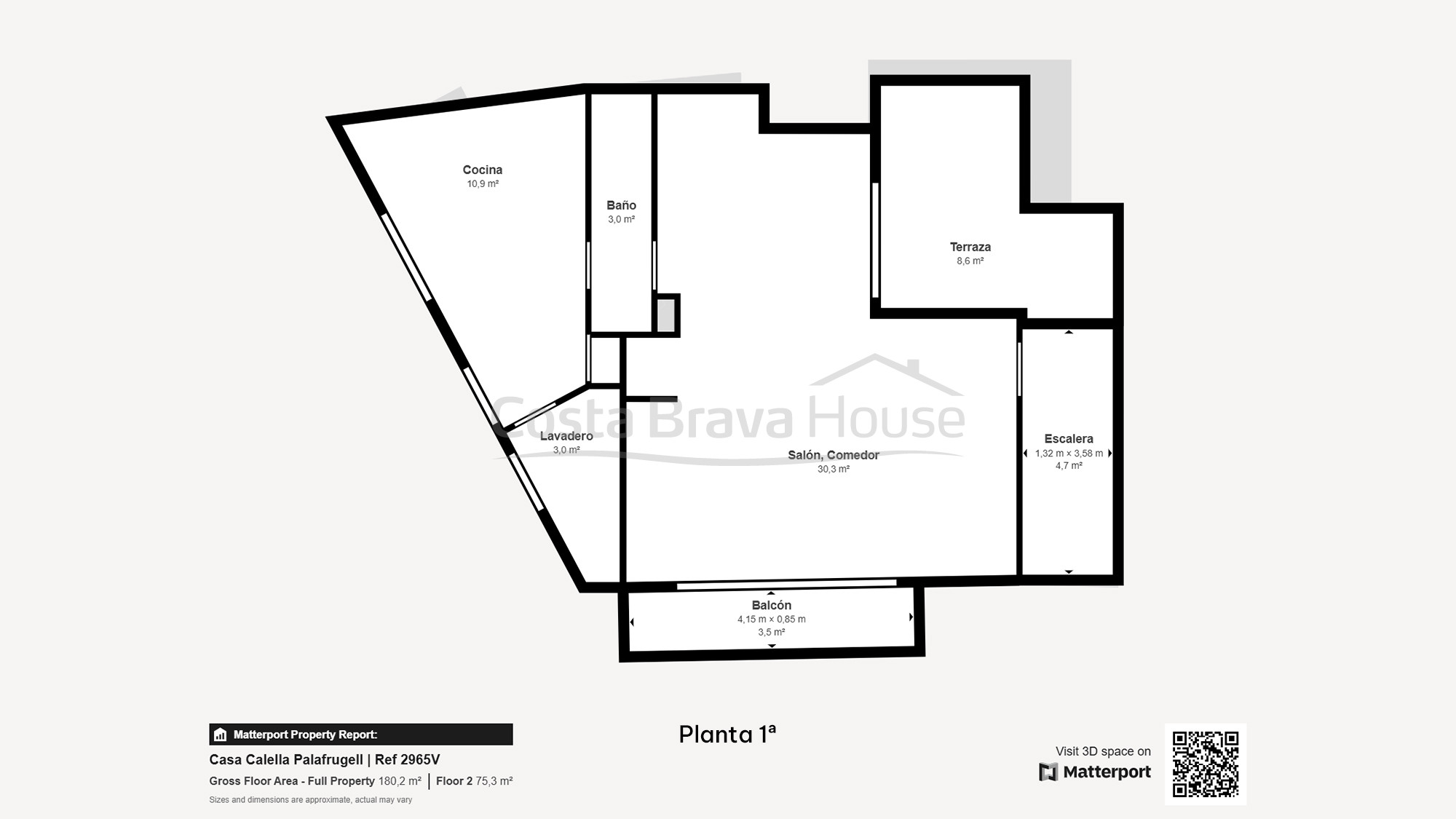 Maison à côté de la plage de Port Bo avec vue sur la mer