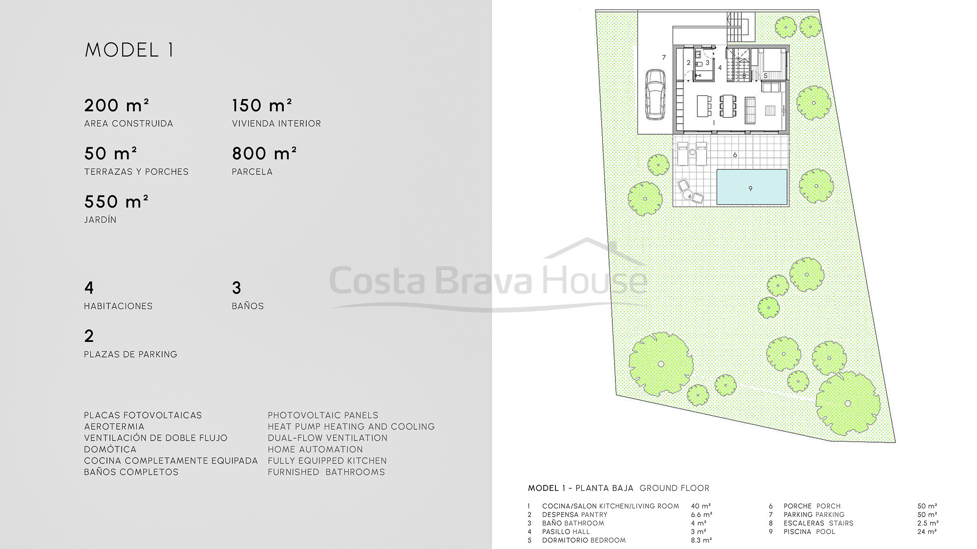 Villa Passivhaus con acabados de lujo en Tossa de Mar