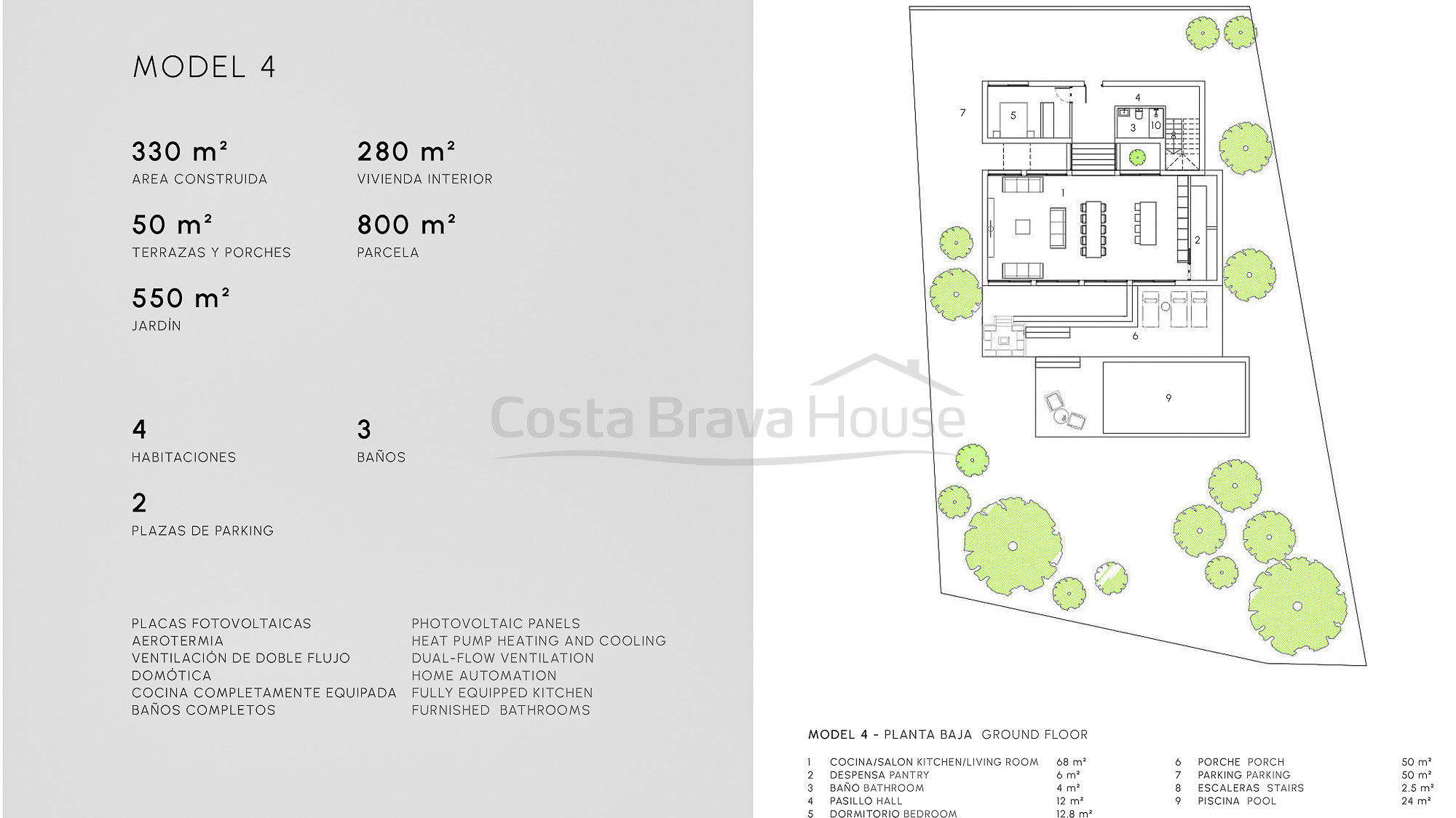Villa Passivhaus amb acabats de luxe a Tossa de Mar