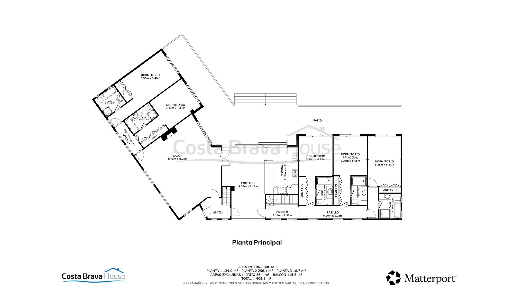 Casa mediterránea con piscina y vistas al mar en Aiguablava Begur