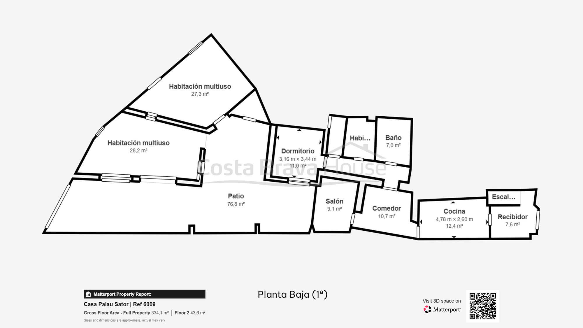 Casa de poble de pedra a Palau-Sator amb pati interior i gran potencial de reforma