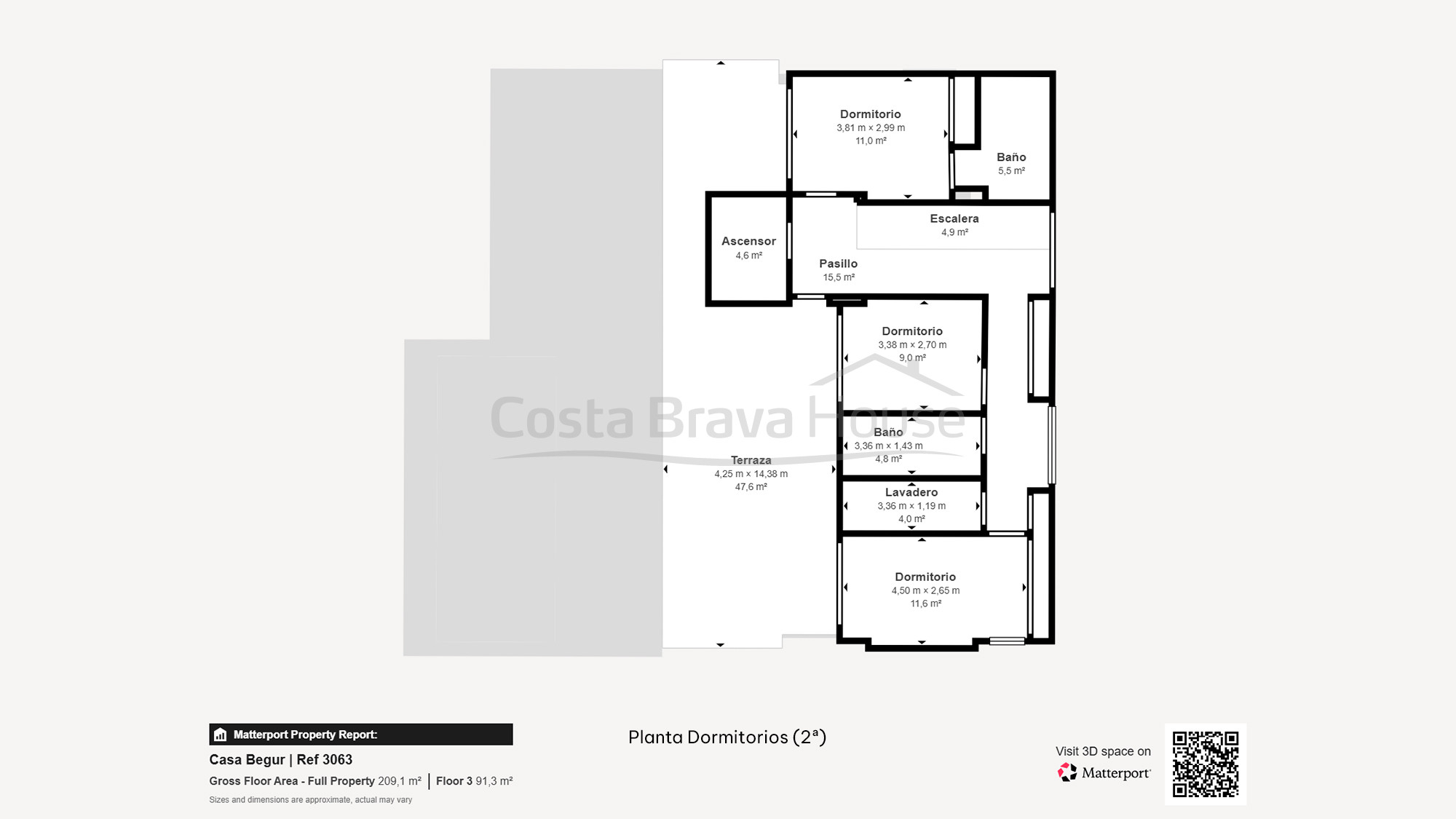 New build house in Begur with infinity pool, terraces, modern design and open views