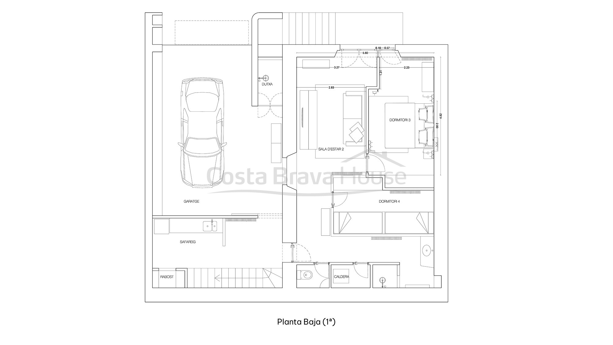 Maison à vendre à Sa Tuna, Begur, 1re ligne de mer avec terrasse et garage