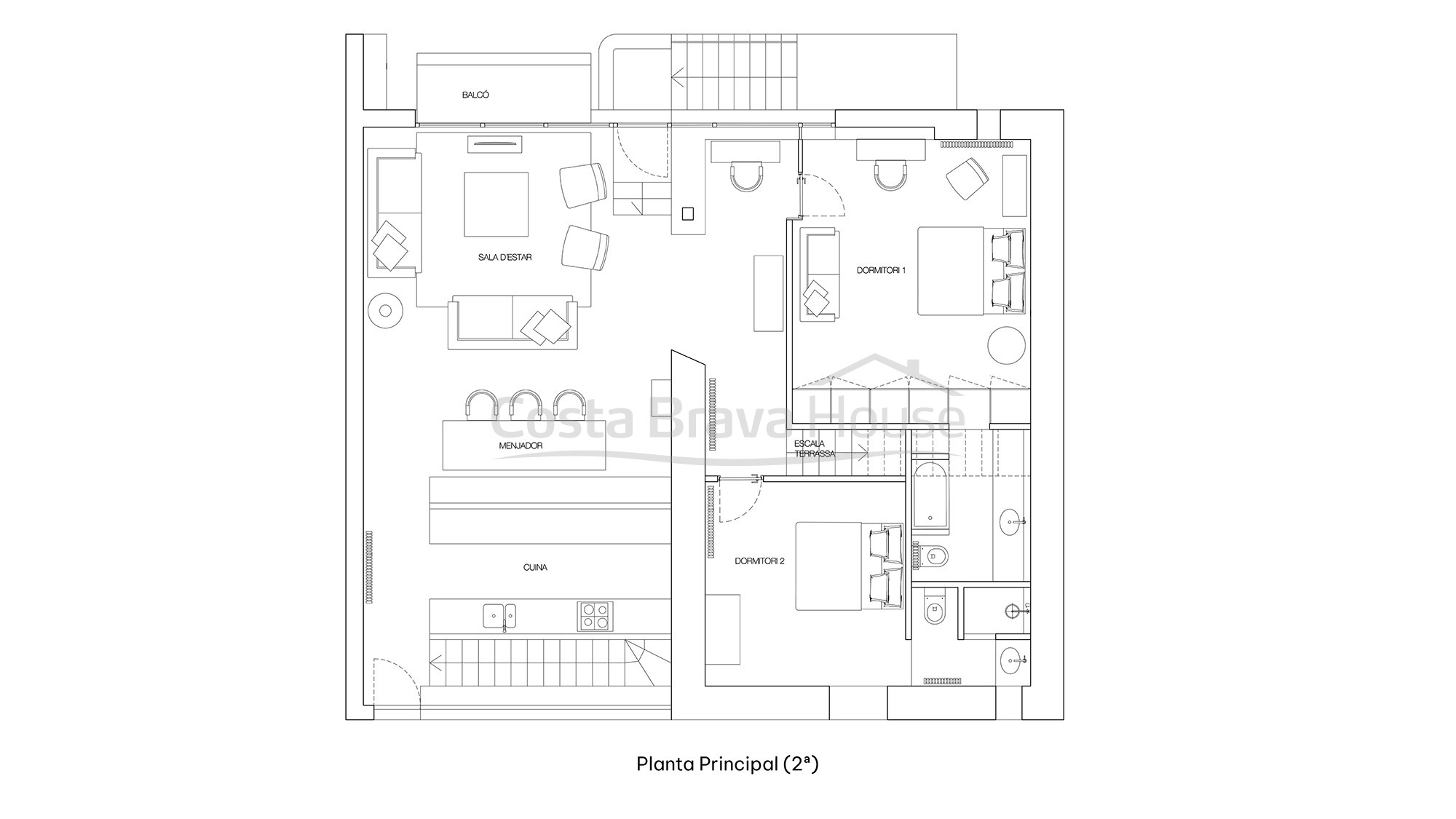 Casa en venta en Sa Tuna, Begur, primera línea de mar con terraza y garaje