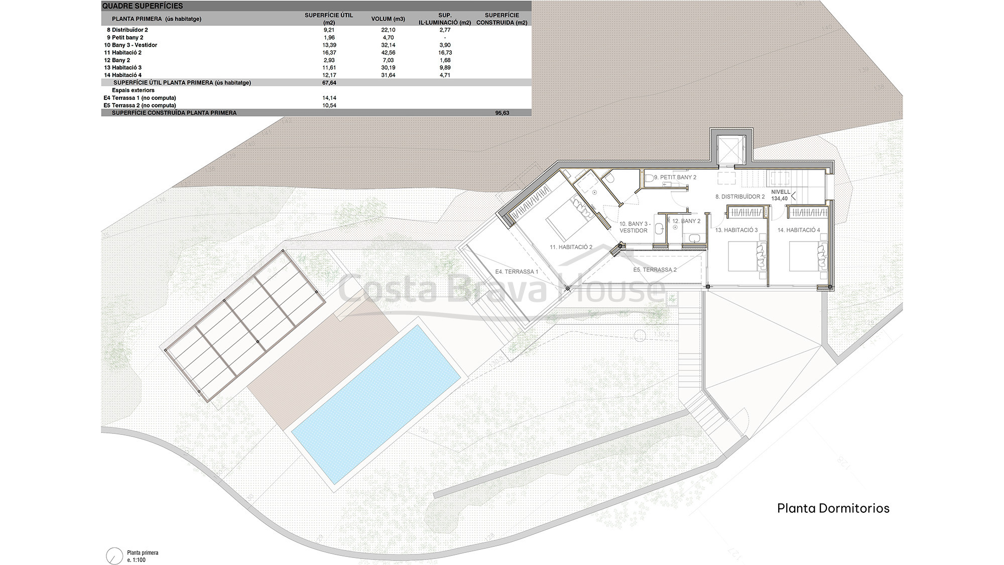 Modern villa in Sa Riera Begur with infinity pool and panoramic sea views