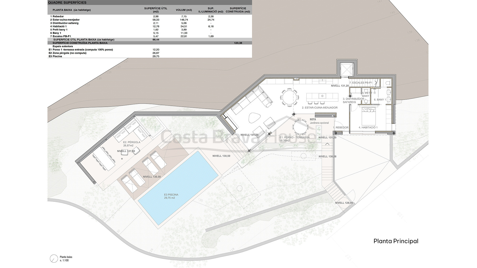 Villa moderne à Sa Riera Begur avec piscine infinity et vues panoramiques sur la mer