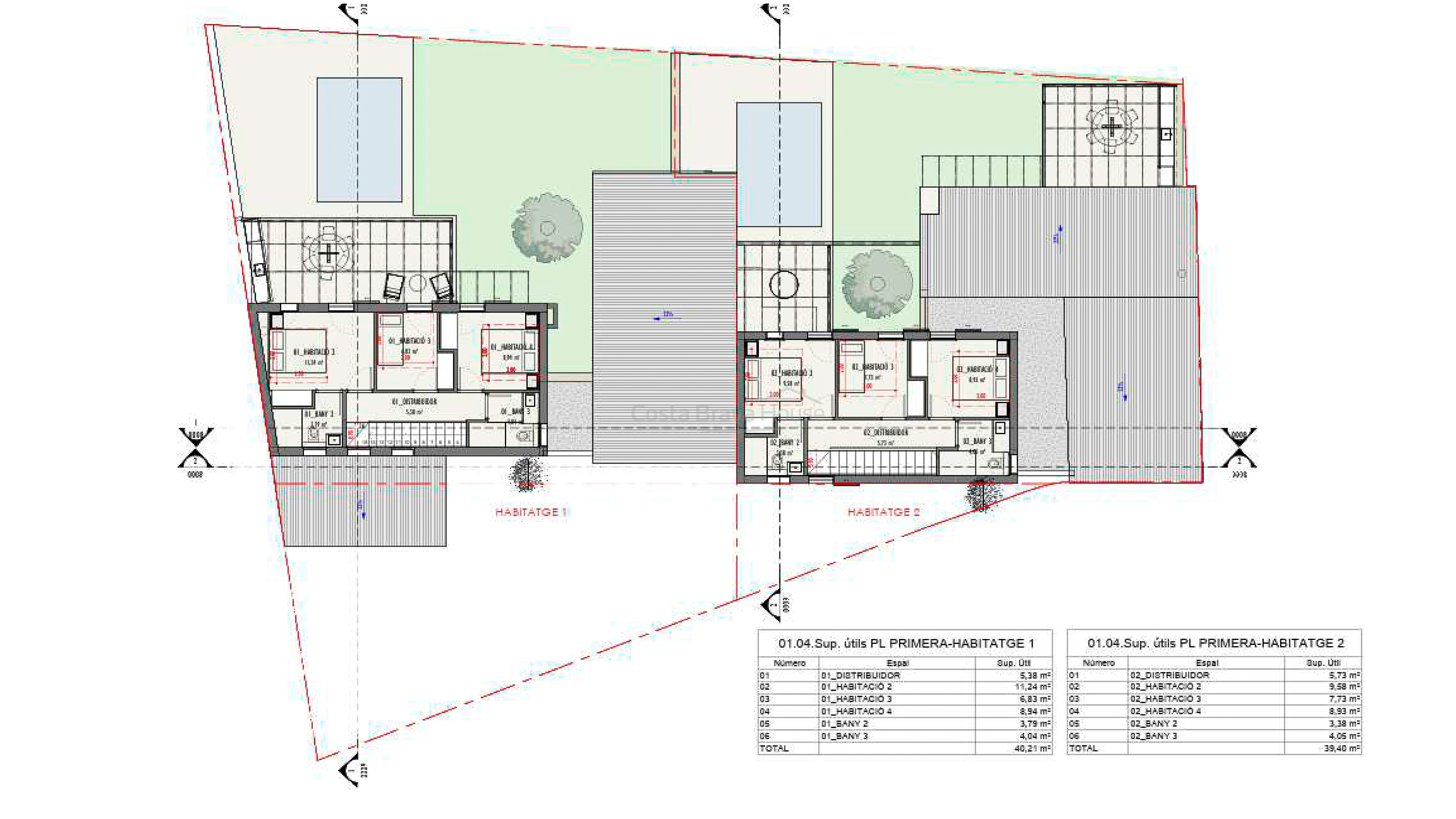 Modern semi-detached house in Pals with private pool, terrace and contemporary design