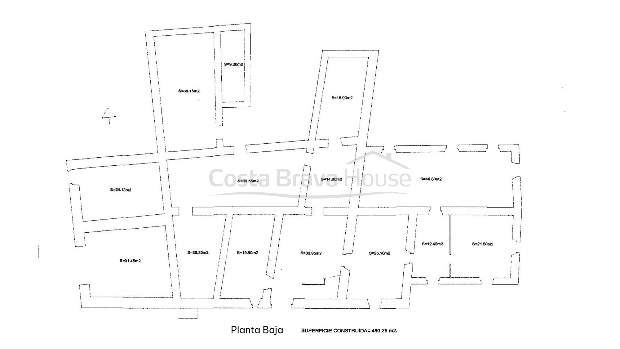 Mas à Calonge avec grand terrain, vue sur la montagne et voûte catalane d’origine