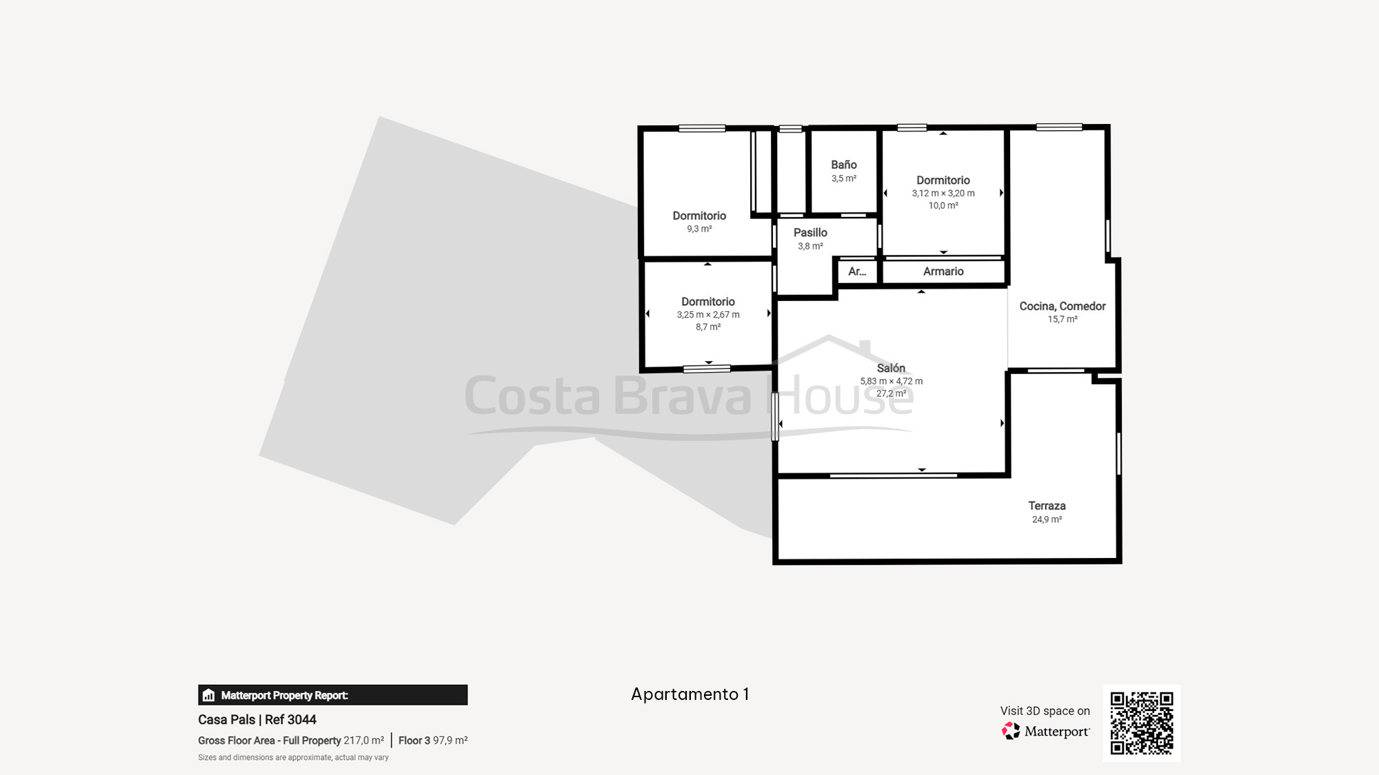 Maison à Pals divisée en trois appartements avec vue mer, piscine privée et terrasses
