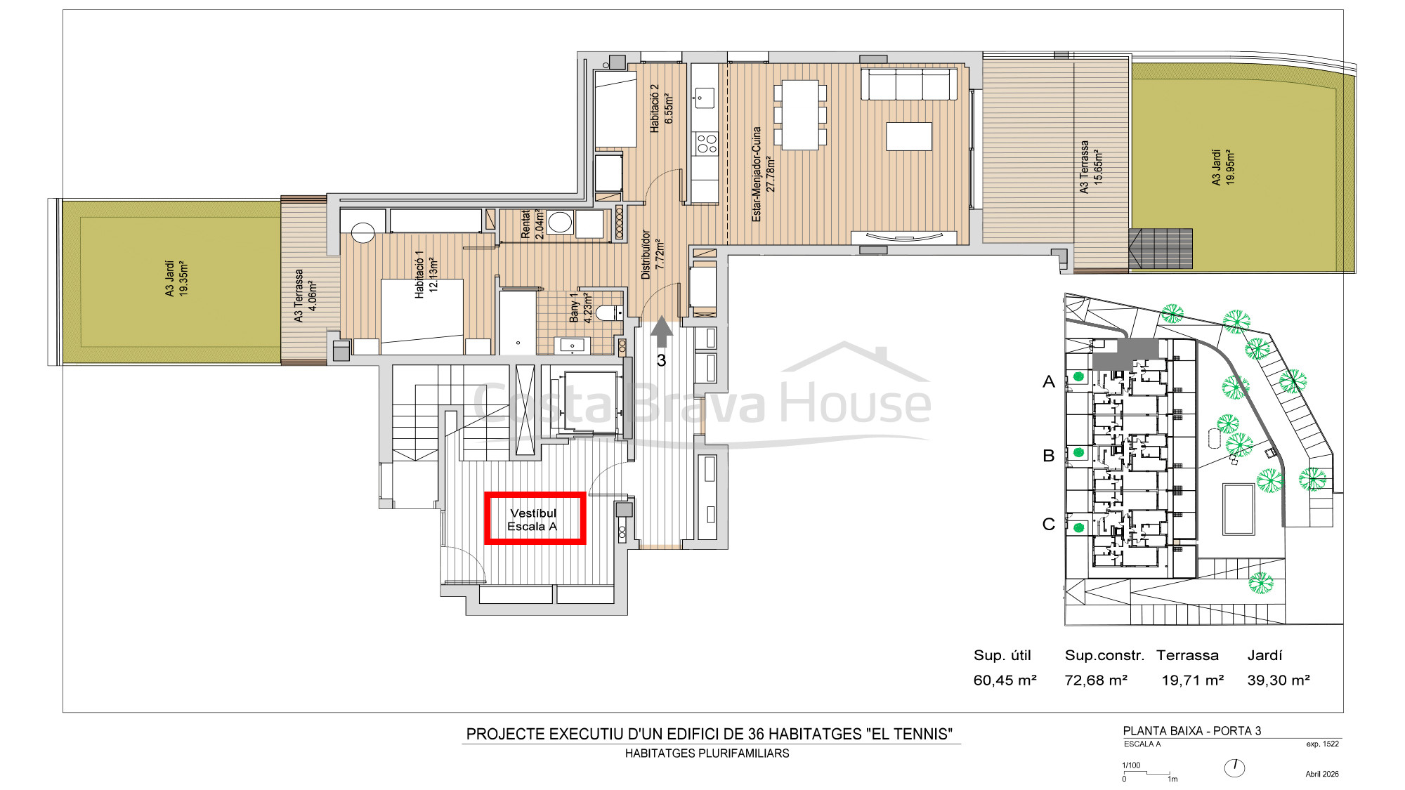 New-build apartments in Pals near the beach, golf and tennis, with pool and terrace