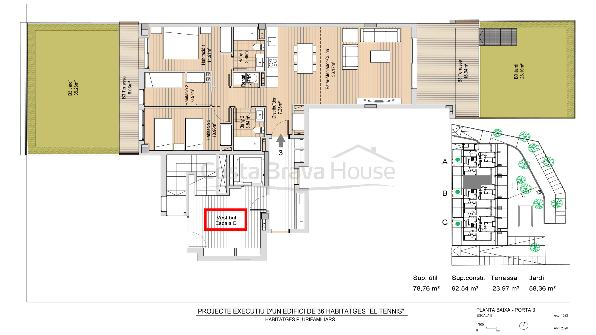 Apartaments d’obra nova a Pals a prop de la platja, golf i tennis, amb piscina i terrassa
