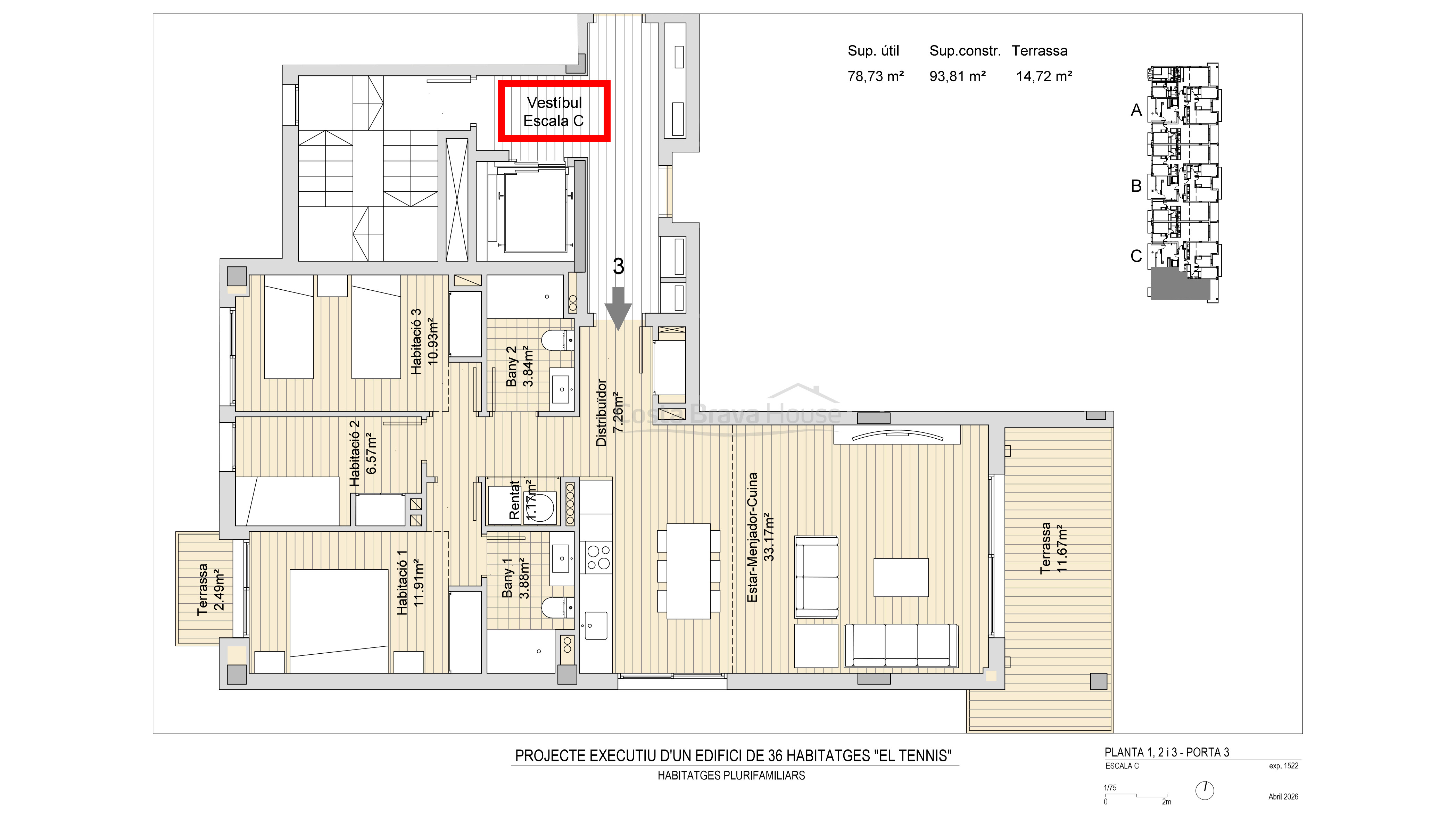 Apartaments d’obra nova a Pals a prop de la platja, golf i tennis, amb piscina i terrassa