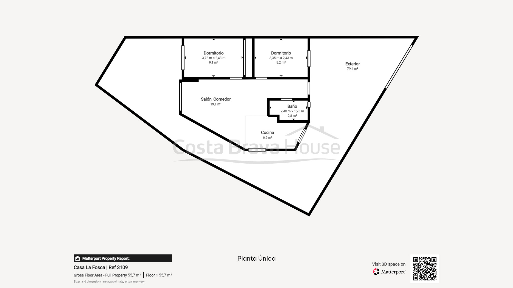 Maison mitoyenne rénovée à La Fosca avec cour et deux chambres près de la plage