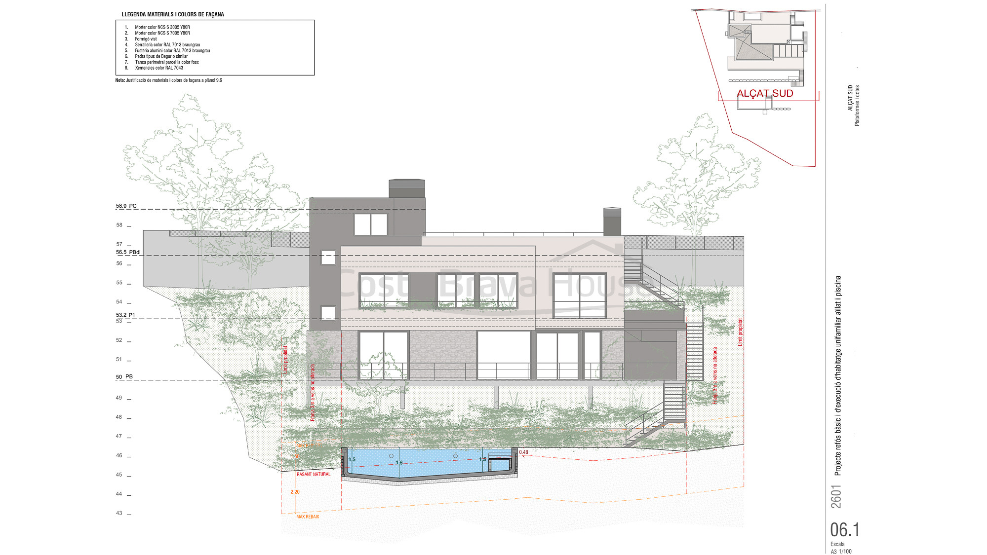 Maison neuve à Sa Riera, Begur, avec piscine à débordement à 7 minutes à pied de la plage