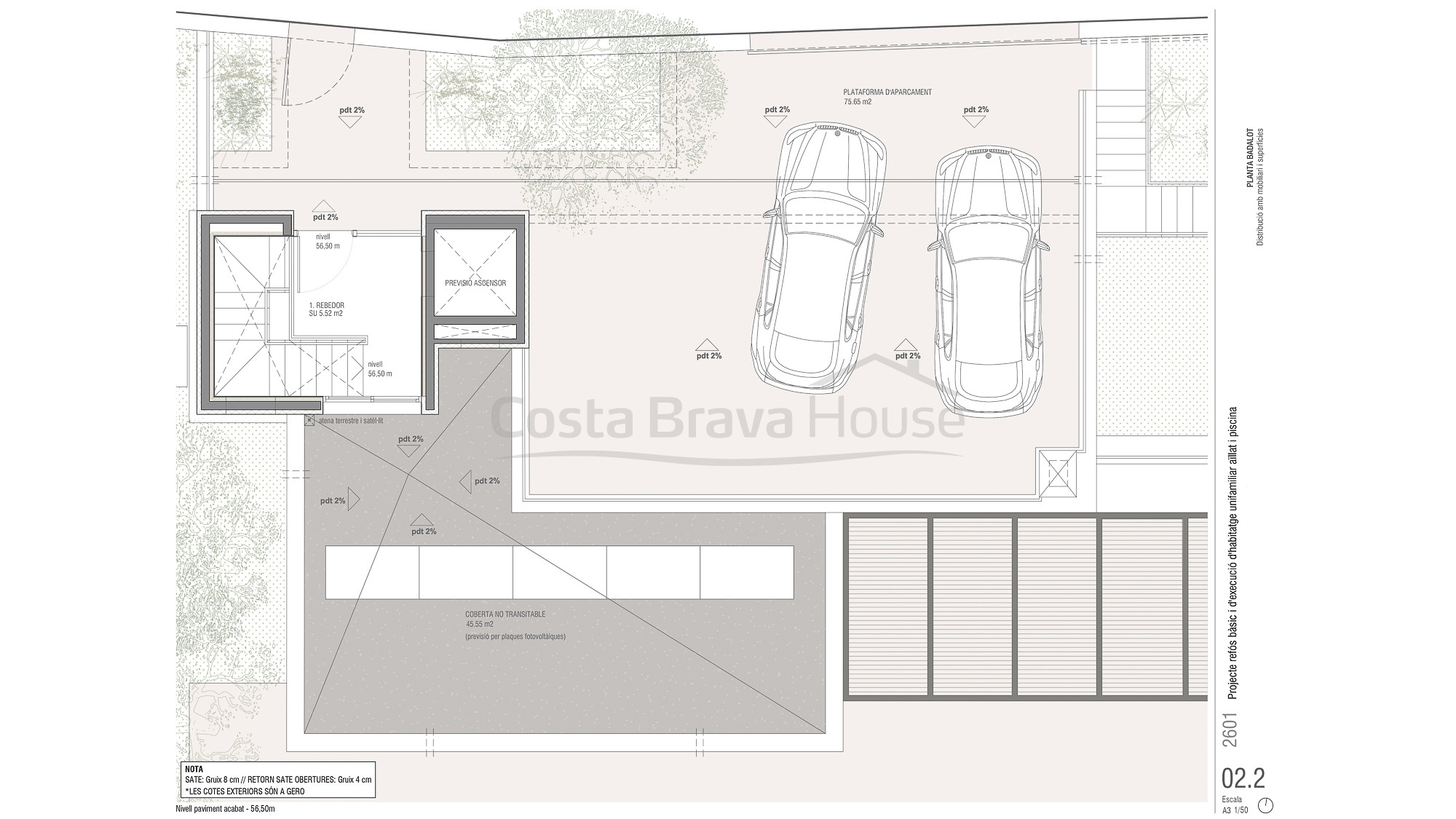 Casa d’obra nova a Sa Riera, Begur, amb piscina desbordant i a 7 minuts a peu de la platja