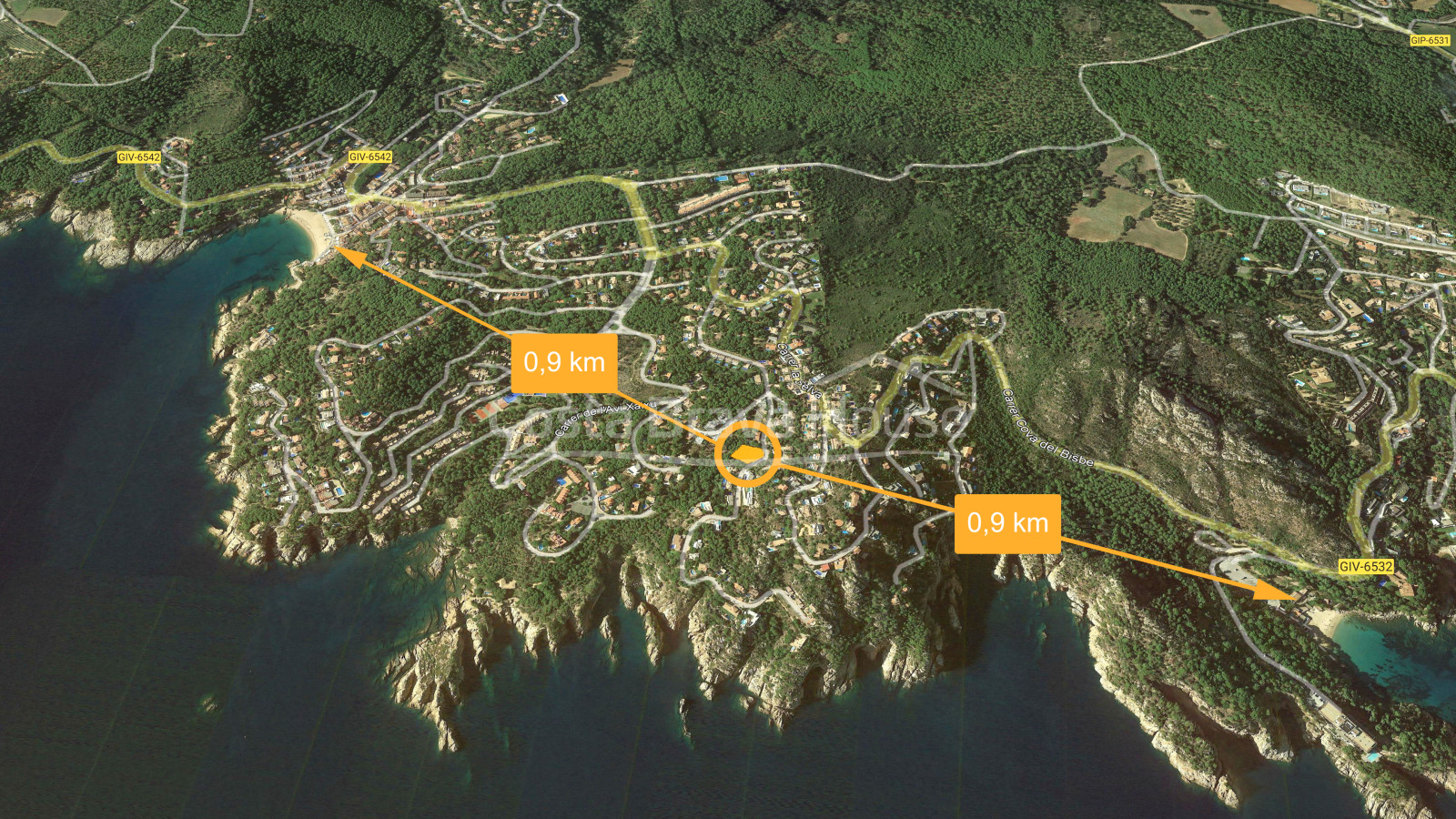 Terreny edificable amb vistes al mar entre les platges de Tamariu i Aiguablava