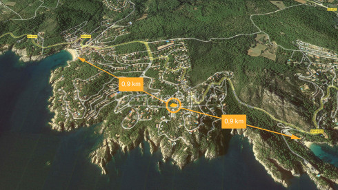 Terrain à bâtir avec vue sur la mer entre les plages de Tamariu et Aiguablava