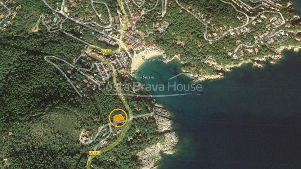 Parcela con vistas al mar en venta en Tamariu, para edificar casa unifamiliar de hasta 320 m²