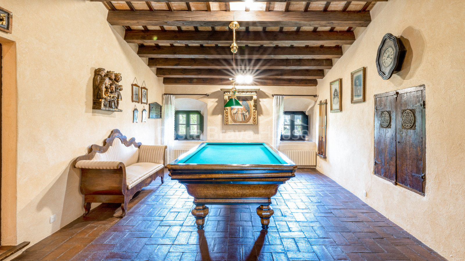 Stately 17th century Catalan country house for sale in Cruilles with 19 ha of land and outbuildings