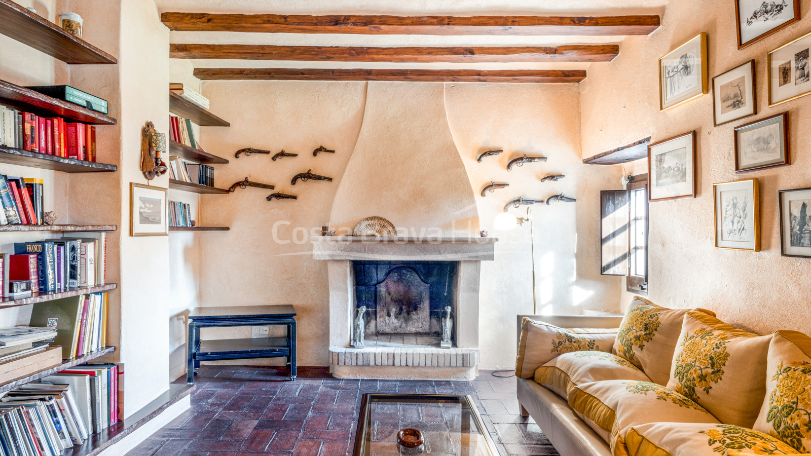 Stately 17th century Catalan country house for sale in Cruilles with 19 ha of land and outbuildings