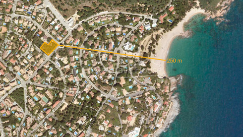 Plot with some sea views for sale in S'Agaró, 250 m from Sa Conca beach