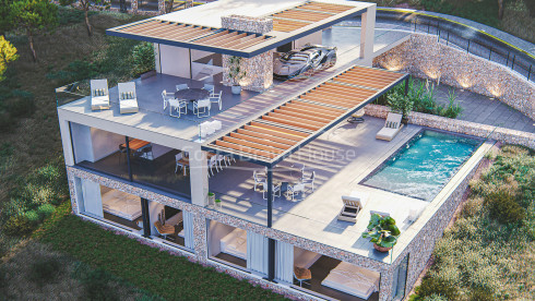 Casa de diseño de nueva construcción en Tamariu