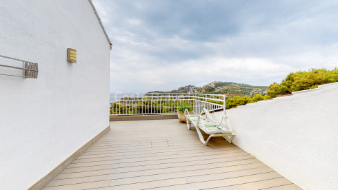Penthouse à Begur Aiguablava terrasse avec vue mer