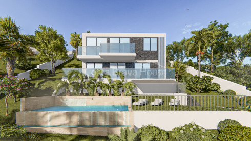 Newly built house in Lloret de Mar, Font Sant Llorenç urbanization