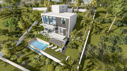 Newly built house in Lloret de Mar, Font Sant Llorenç urbanization