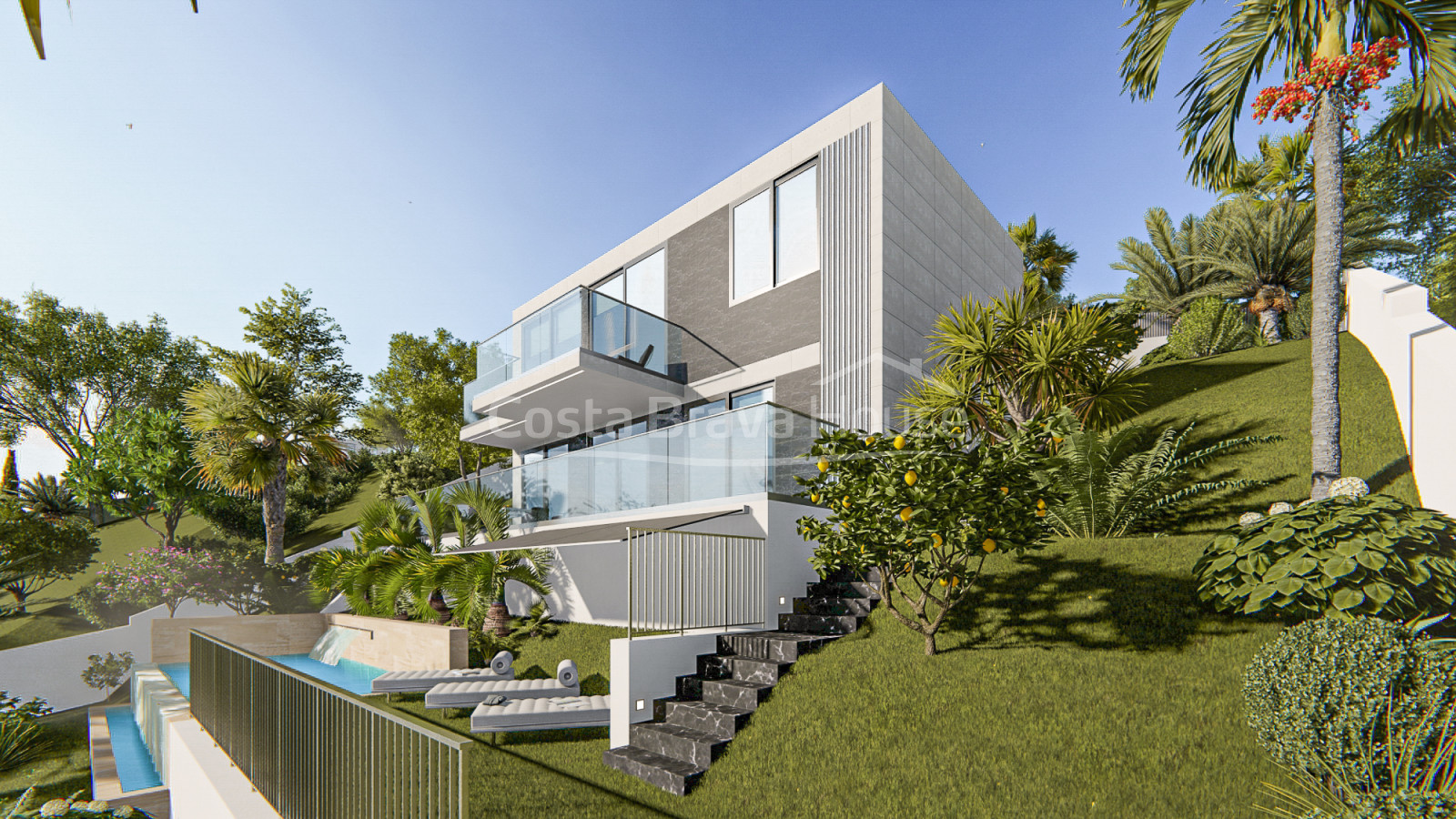 Newly built house in Lloret de Mar, Font Sant Llorenç urbanization